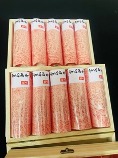 澳洲m12木盒眼肉火锅卷霜降和牛雪花牛肉片原切新鲜食材极上和牛