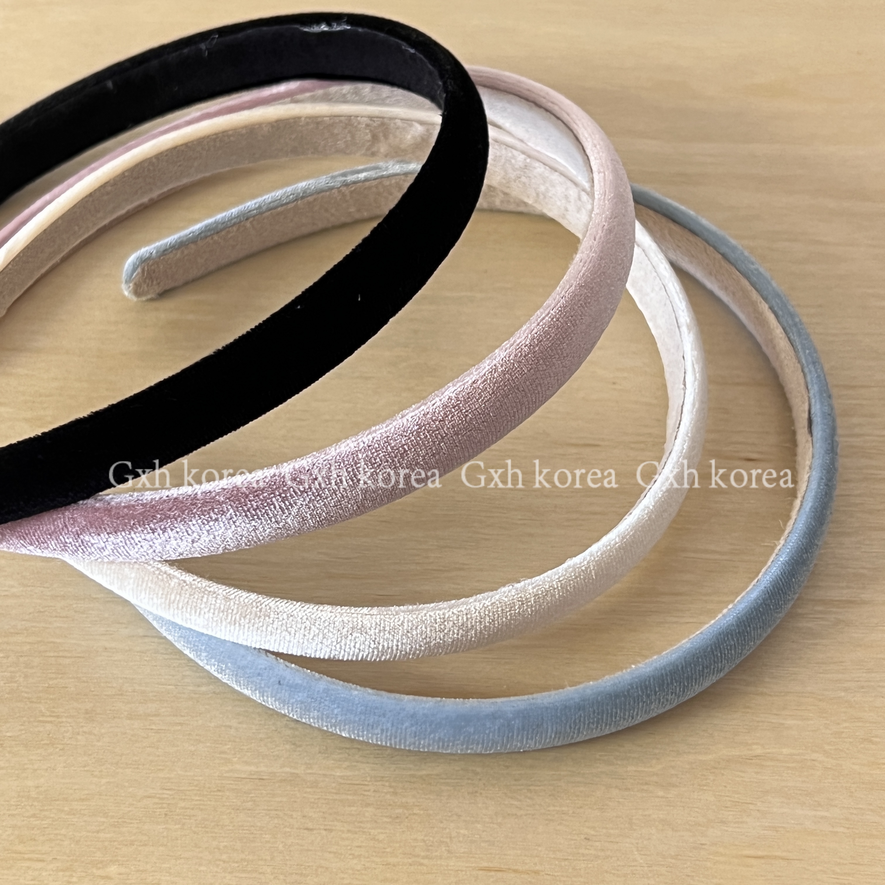 发箍丝绒缎面奶油系法式复古