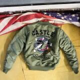 Chase猫追老鼠MA1飞行服秋冬棉服男女情侣刺绣机车摩托棉衣夹克