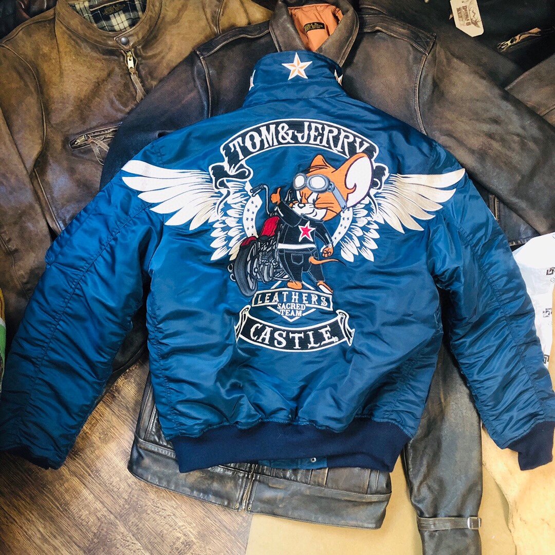 45p猫和老鼠汤姆杰瑞飞行员夹克机车棉衣3M外套G05棉服男女情侣款,男装,棉衣,淘宝优惠券,粉丝福利购,淘宝优惠卷