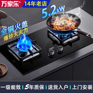 Macro/万家乐 AY8燃气煤气灶家用台嵌两用5.2KW一级能效天然气炉