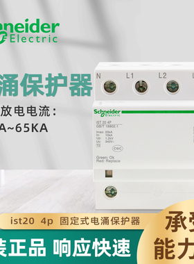 施耐德浪涌ist系列电涌保护器10KA 20KA 40KA 65KA 2P 3P+n 4P