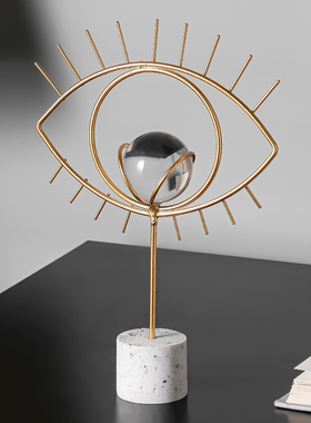 几何创意简约现代轻奢艺术摆件房间电视柜玄关客厅书房工艺装饰品