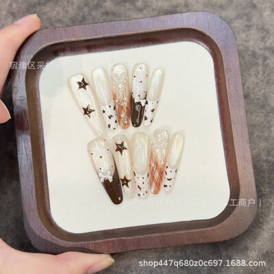 枫火飘星--腮红甲纯欲模具宝石简约气质百搭甜美少女心细闪猫眼