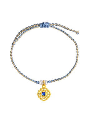 老庙鎏彩花立体饱满优雅手绳