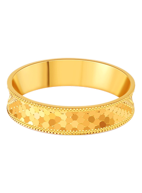 老庙足金礼物520固口戒指