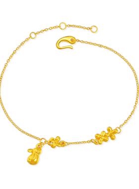 老庙5G桂花萌兔璀璨夺目手链