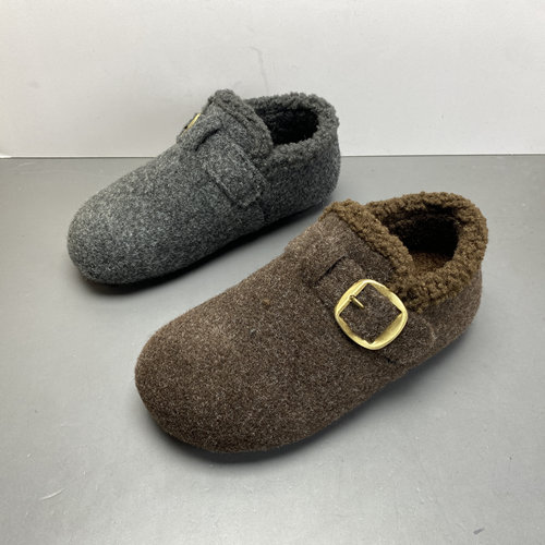 圆头平底保暖百搭休闲单鞋女