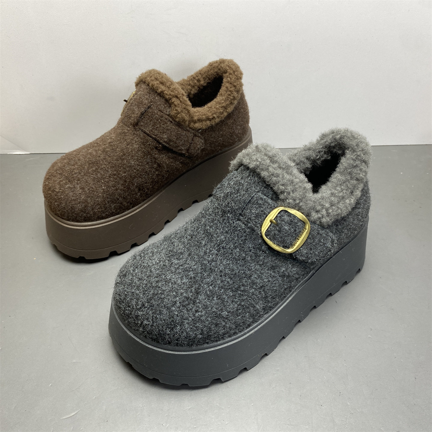 厚底增高加厚保暖勃肯鞋单鞋