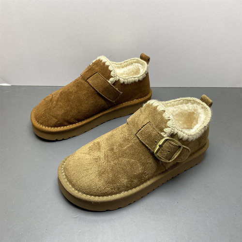 轻便加厚保暖圆头休闲勃肯鞋女