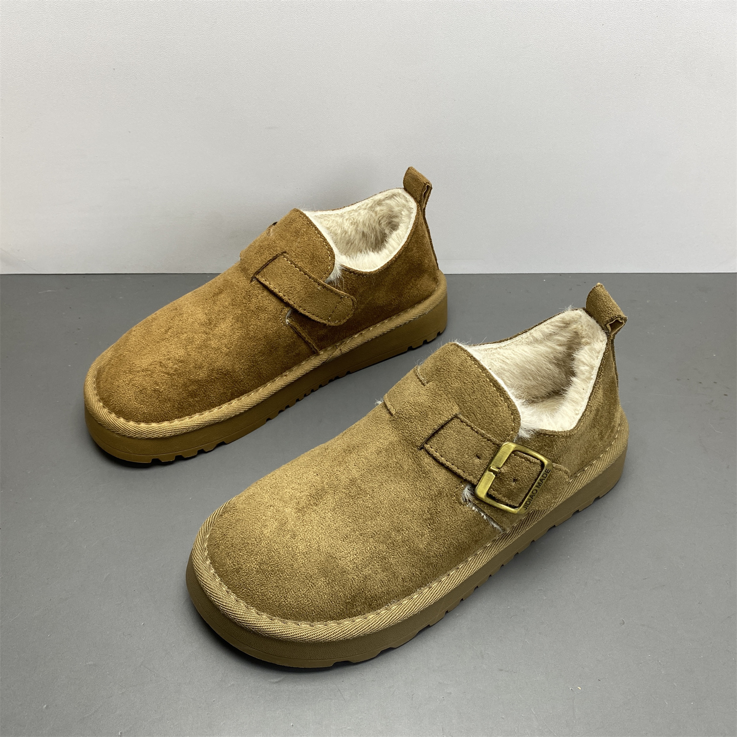 圆头平底加厚保暖日常勃肯鞋女