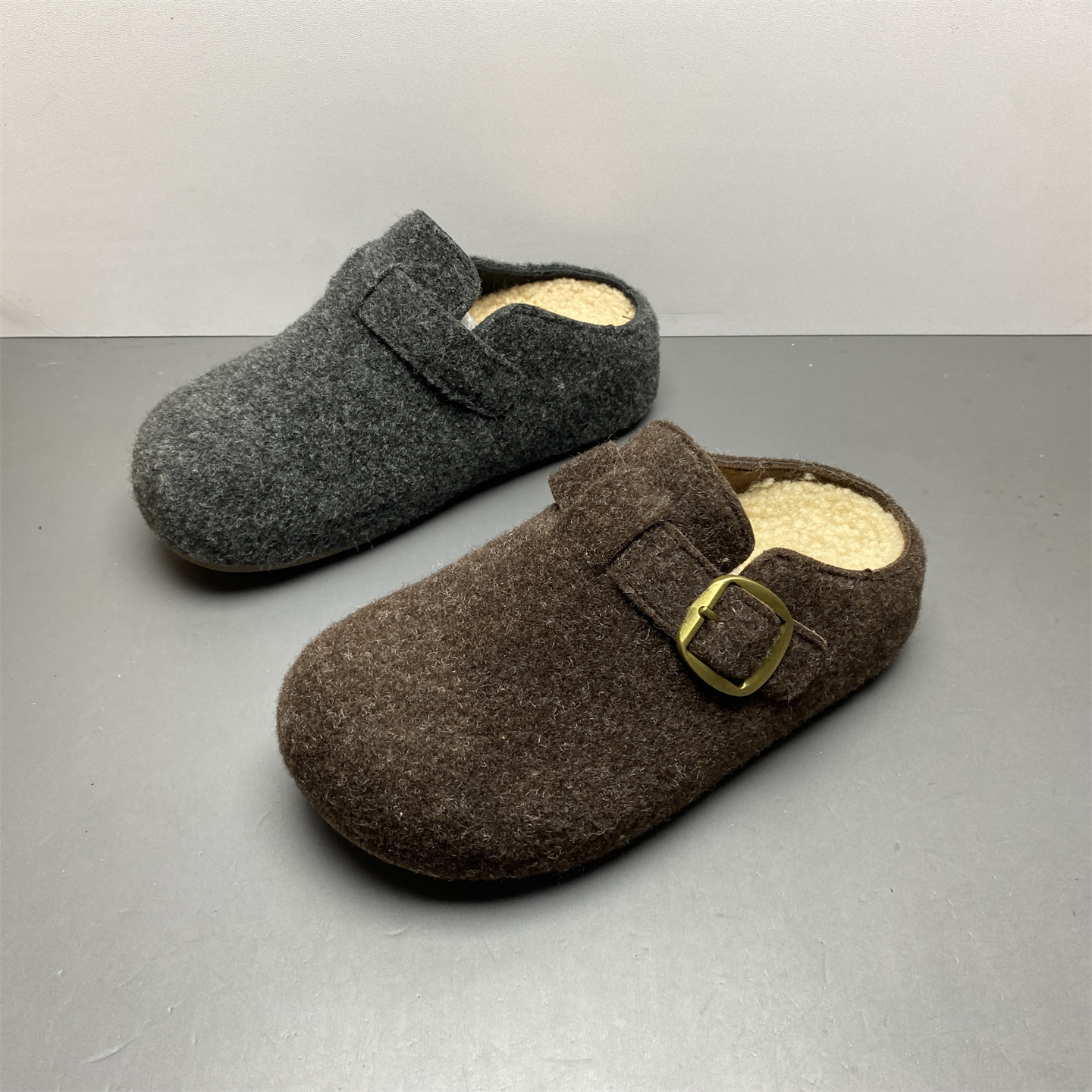 松糕底加厚保暖外穿拖鞋女