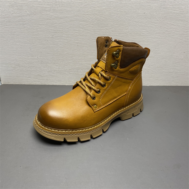 短筒靴低跟圆头时尚马丁靴