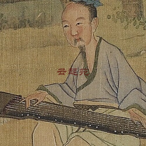 明仇英听琴图Z高清电子图片124M装饰宣传素材