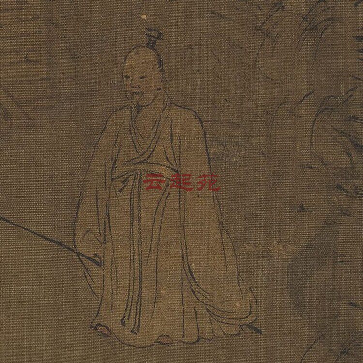 元王蒙画松阴草阁Z高清电子图片347M装饰宣传素材