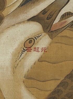 明吕纪桃柳双凫图Z高清电子图片299M装饰宣传素材