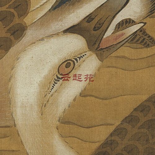 明吕纪桃柳双凫图Z高清电子图片299M装饰宣传素材