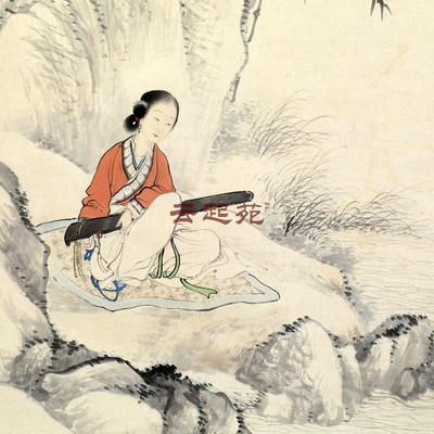 清费丹旭潇湘水云图Z高清电子图片5M装饰宣传素材