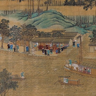 清焦秉贞南巡苏州虎丘行宫图J高清电子图片装饰宣传素材