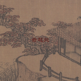 元唐棣云浦拏舟图X高清电子图片87M装饰宣传素材