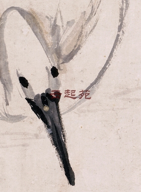 清黄慎柳塘双鹭图Z高清电子图片629M装饰宣传素材