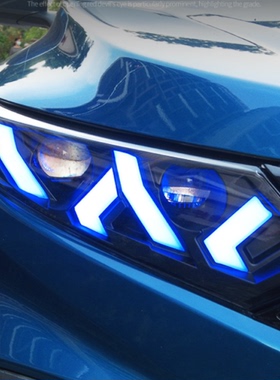 适用15-21款本田xrv改装led日间行车灯激光双光透镜xr-v大灯总成