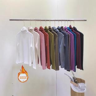 洋气内搭薄款 2025新款 秋冬修身 t恤女2022新款 欧货螺纹高领长袖