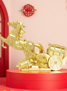 2025新款马年贺新礼物马到功成摆件树脂工艺品家居用品新年装饰品