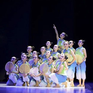 夏夜少儿舞蹈服舞台表演 小兰花奖童年 2025新款 儿童六一演出服装