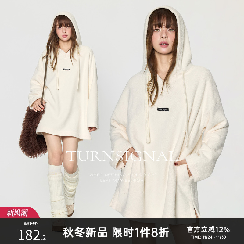 TurnSignal连帽卫衣连衣裙