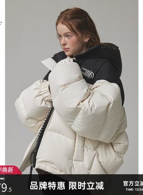 【哈尔滨专用】Turn Signal潮牌连帽羽绒服女冬季厚外套