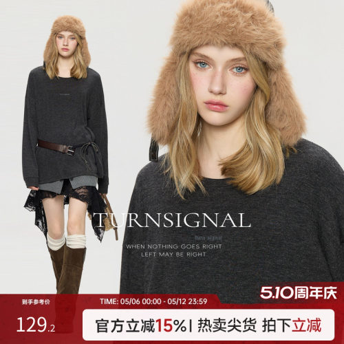 TurnSignal潮牌长袖T恤女