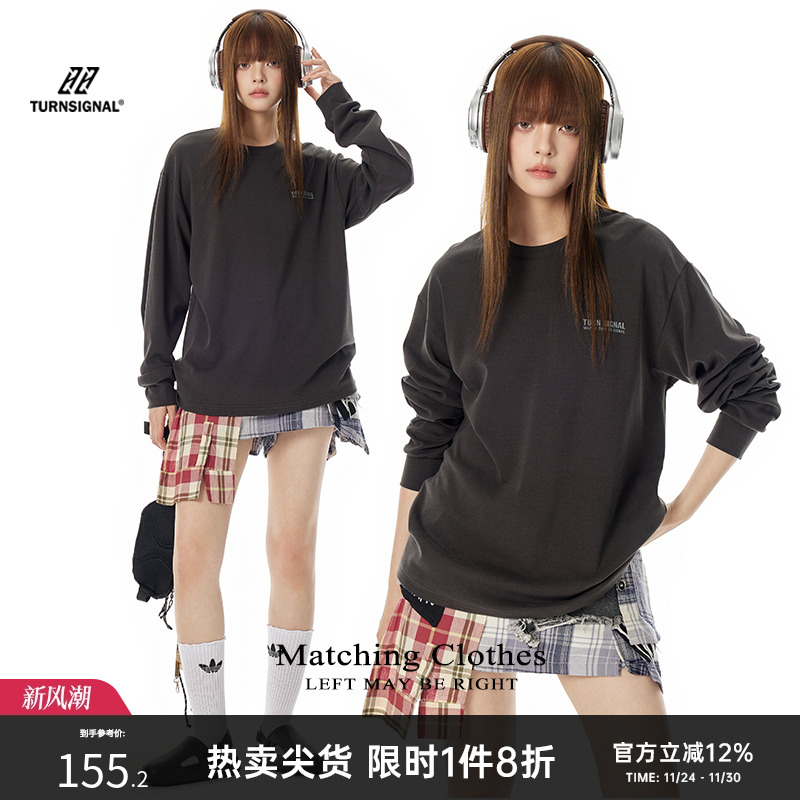 TurnSignal圆领长袖T恤女