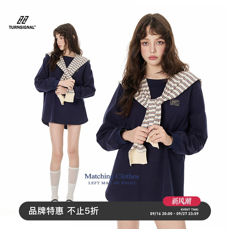 TurnSignal潮牌披肩长袖T恤女图片