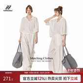 T恤长裤 Turn 运动两件套夏 2026新款 时尚 Signal潮牌休闲套装 女夏季