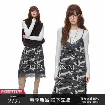 TurnSignal时尚外搭吊带连衣裙女