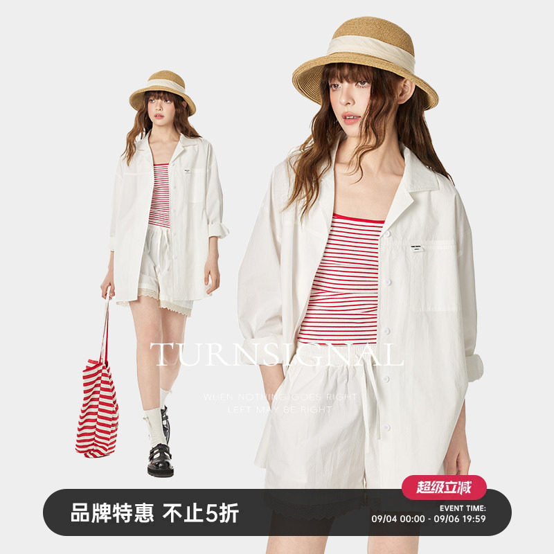 TurnSignal潮牌长袖衬衫女图片