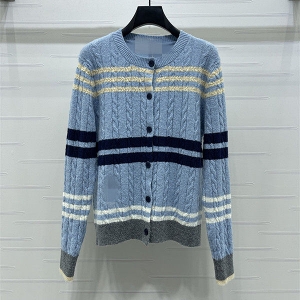 2026早春新款圆领撞色条纹刺绣简约舒适亲肤百搭针织开衫,女装/女士精品,毛针织衫,淘宝优惠券,粉丝福利购,淘宝优惠卷