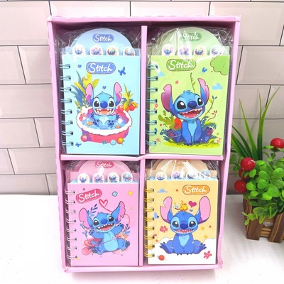 儿童可爱卡通史迪仔彩页线圈本批