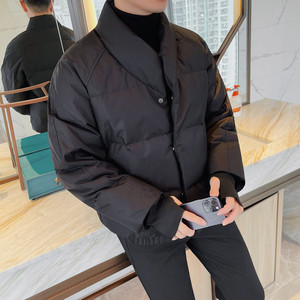 M5532-P255 羽绒服男士纯色外套 80白鸭绒 充绒235G图片