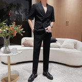 B333-TZ6101-P310 男士西服两件套九分裤修身休闲七分袖小西装,男装西服,电商B333, B333-TZ6101-P310 男士西服两件套九分裤修身休闲七分袖小西装,男装西服,电商B333,