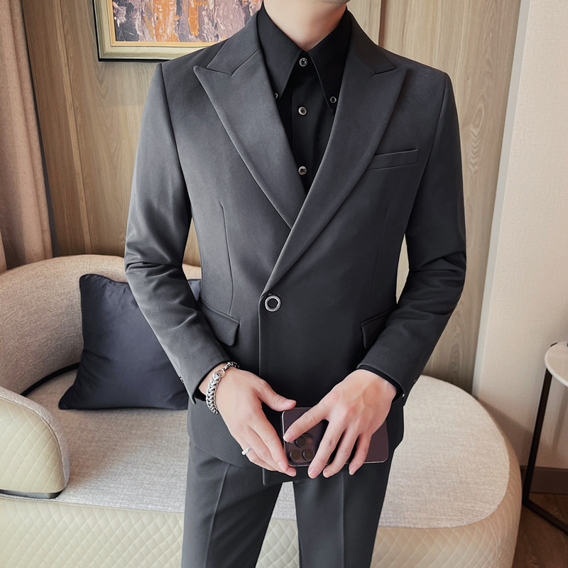 TZ23595-P275西服两件套男士礼服商务休闲西装套装,男装西服,电商B333