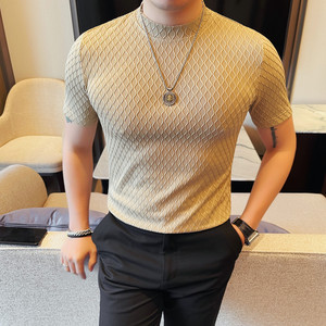 7530-特P30 男士短袖夏季新款时尚百搭休闲圆领短袖T恤图片