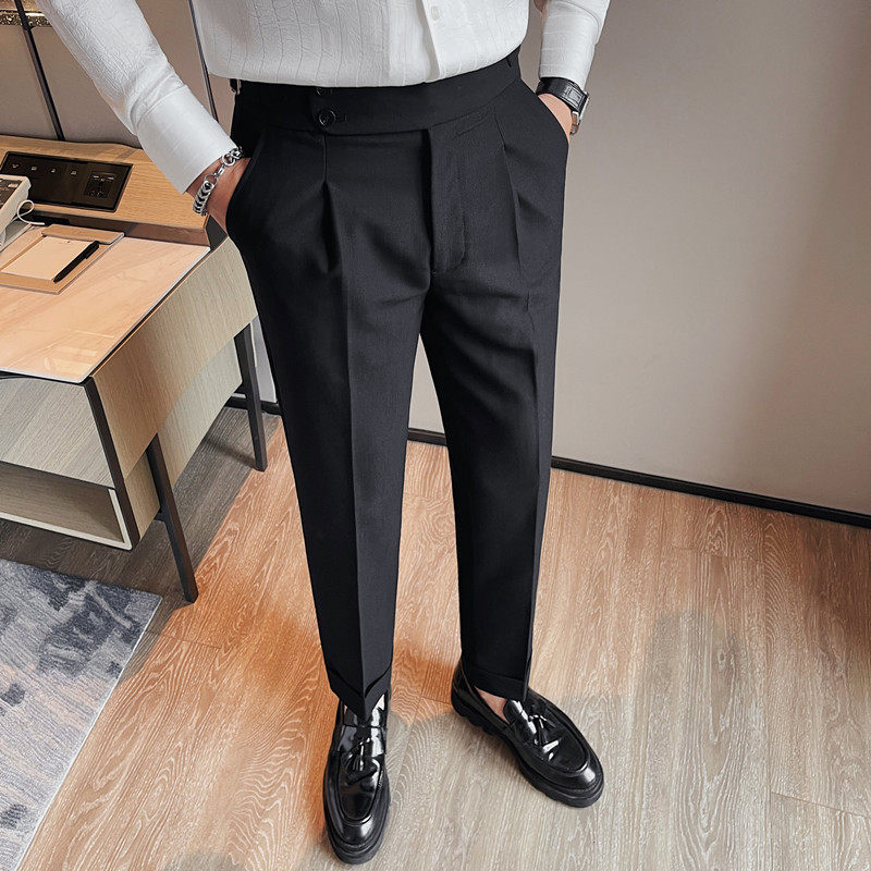 K8100-P108西裤男士秋冬休闲裤修身潮流百搭裤子,男装西裤,电商B333