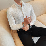 C9403-P65秋季新款男装黑色长袖衬衫简约休闲春秋款翻领衬衣男装，男装衬衫，电商B333