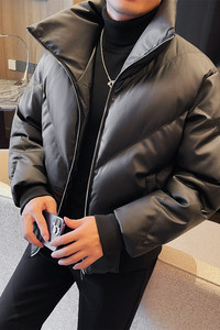 M5517-P208 棉衣男士冬季加厚棉服 短款立领面包服图片