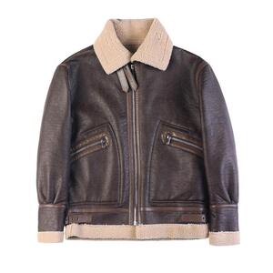 23097-P258 冬季棉夹克男士皮毛一体夹克男外套加厚翻领上衣图片