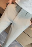 AD06-P78-男士夏季薄款九分裤英伦休闲西裤纯色百搭小脚裤子，男装西裤，电商B333