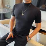 T2606-P33短袖体恤男士春夏新款小中领半袖T恤打底衫，男装T恤，电商B333