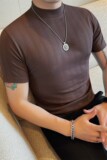 T2606-P33短袖体恤男士春夏新款小中领半袖T恤打底衫，男装T恤，电商B333